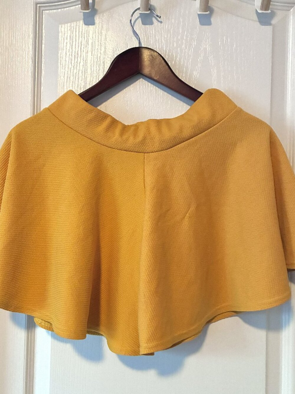 Color Pop Y2K Yellow Flared Mini Skirt